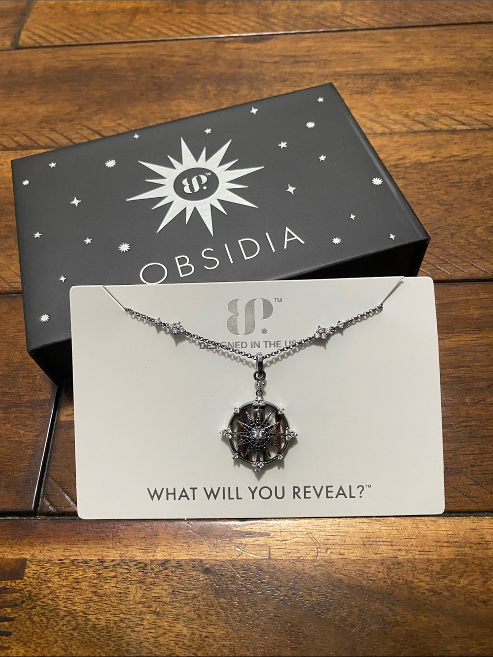 Bomb Party Obsidia Necklace - The Cosmic Navigator - Rutilated Quartz - Hematite